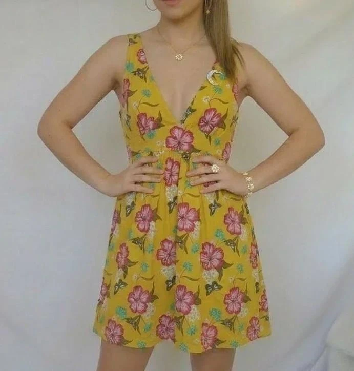👗Vestido Floral Xs con Espalda Nido de Abeja – photo 2